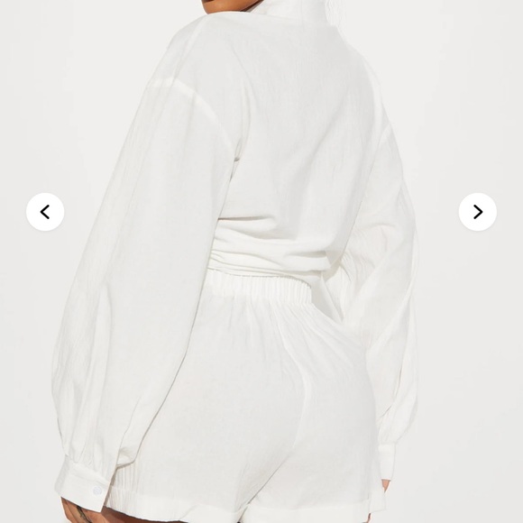 Fashion Nova White High Waist Shorts - Picture 3 of 7